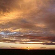 Sunset in the Desert